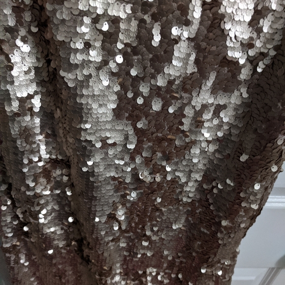 Lulu's Top of the Hour Rose Gold Sequin Mini Dress - Picture 3 of 5